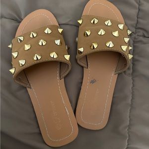 Studded Flat Sandals